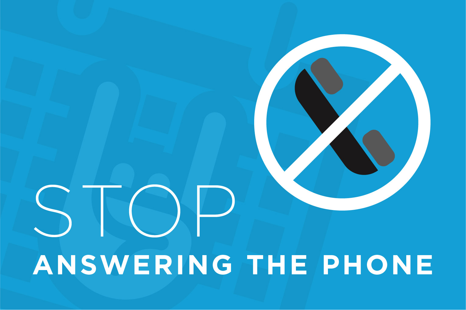 Productivity Advice: Increase Productivity by not answering the phone