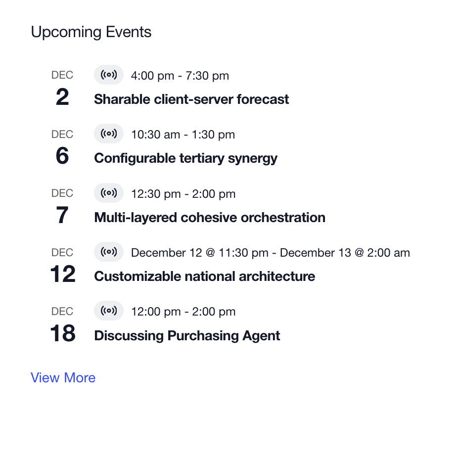 Event List Widget in The Events Calendar vs Events Calendar Pro